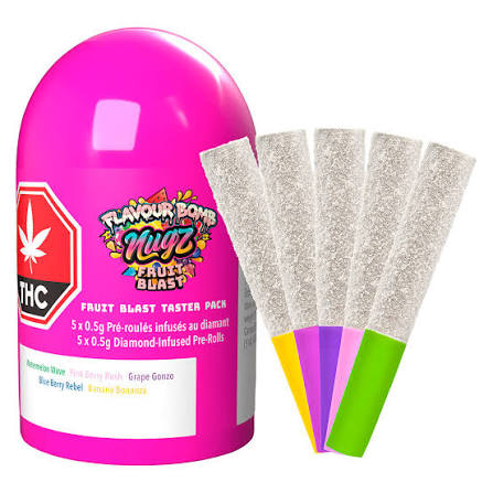 Flavour Bomb Fruit Blast Taster five-pack by Nugz