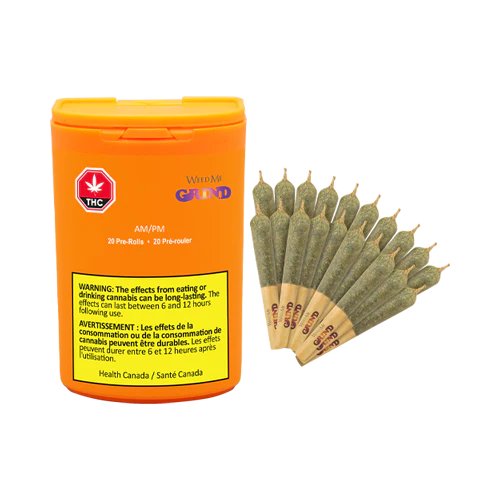 AM/PM Pack of twenty hybrid joints by Weed Me Grind