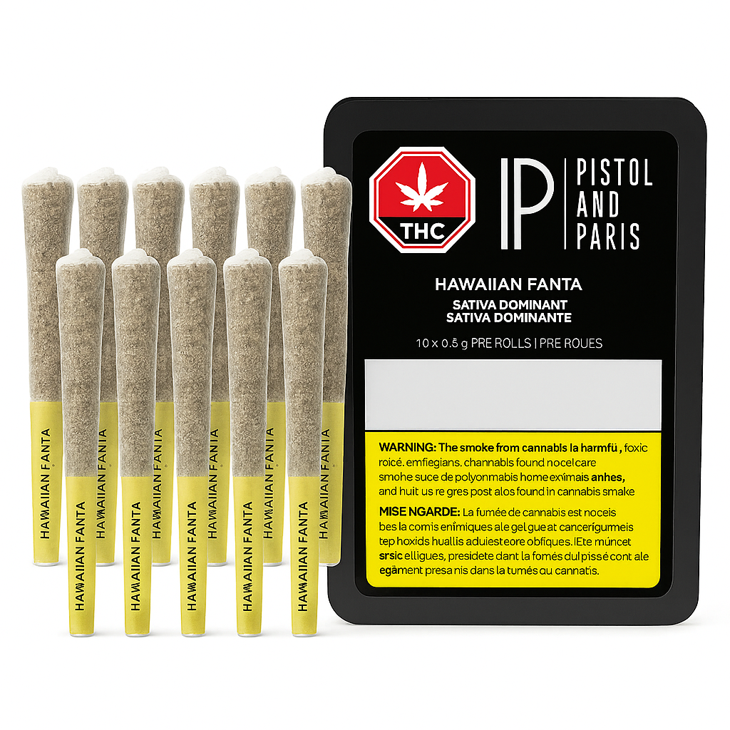 Hawaiian Fanta ten-pack of sativa pre-rolls by Pistol and Paris